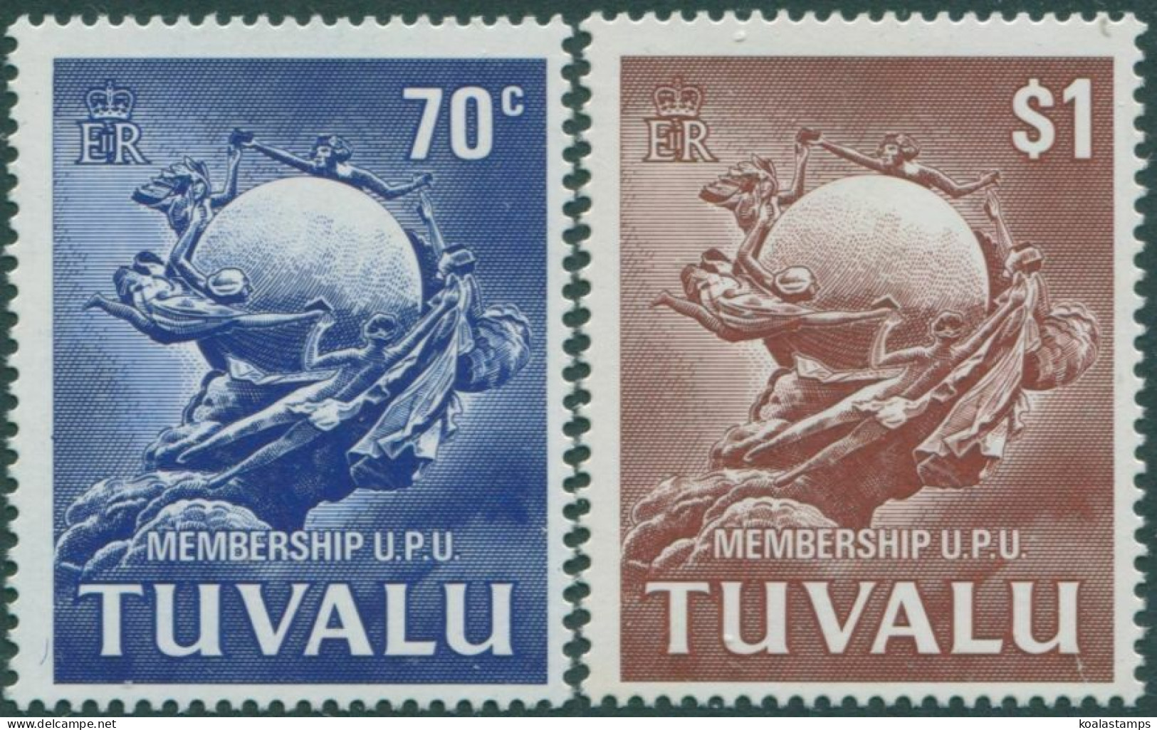 Tuvalu 1981 SG177-178 UPU Membership Set MNH - Tuvalu