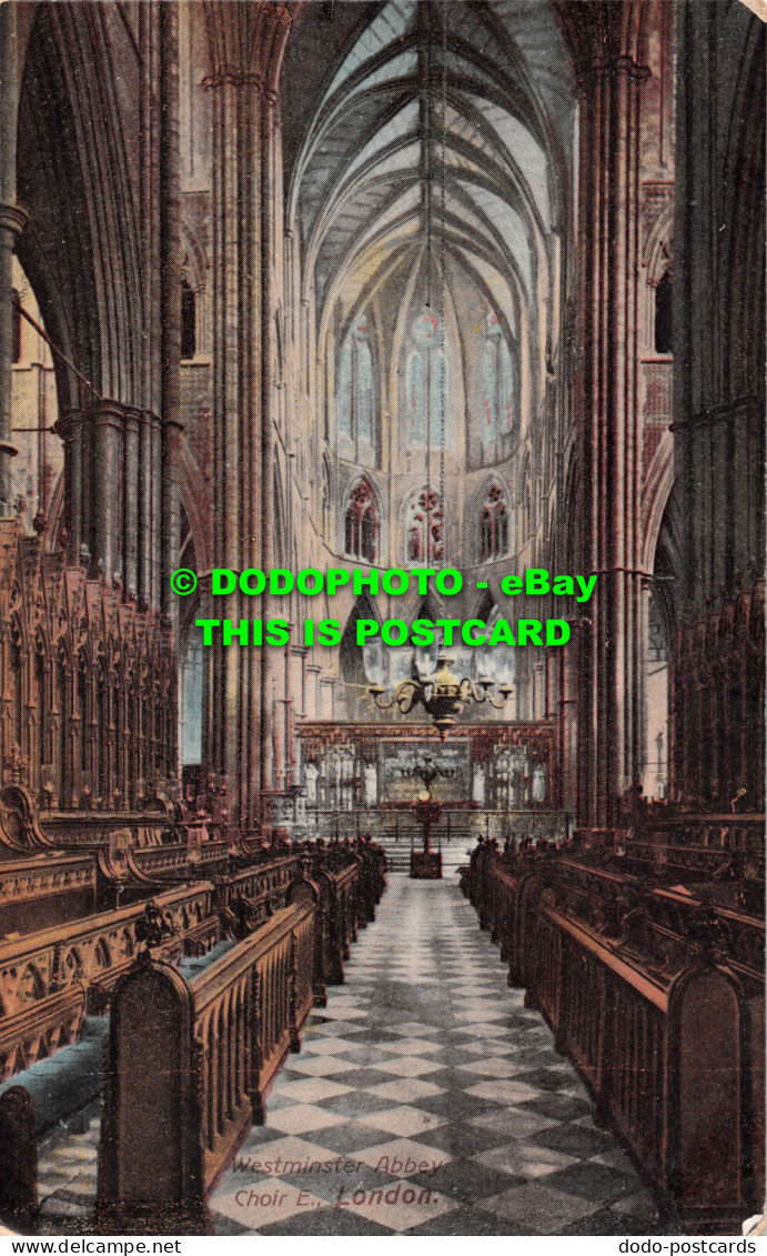 R549811 London. Westminster Abbey. Choir E. E. Gordon Smith - Sonstige & Ohne Zuordnung