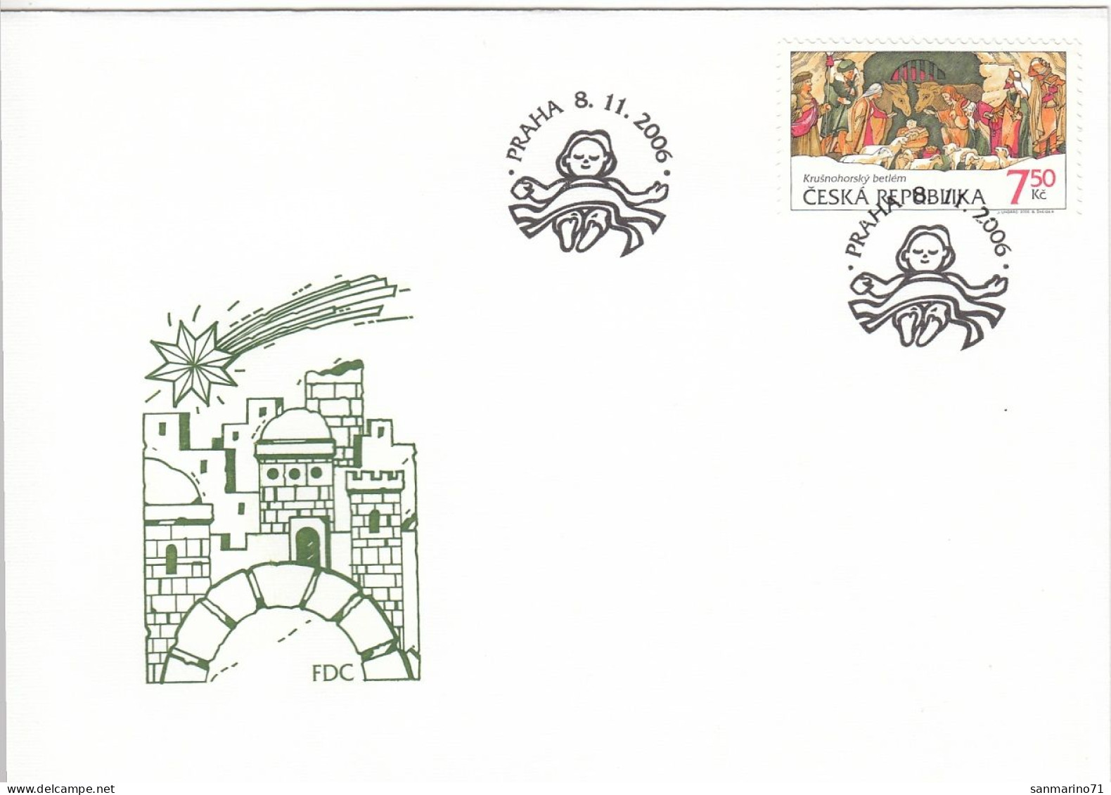 FDC CZECH REPUBLIC 496 - Navidad