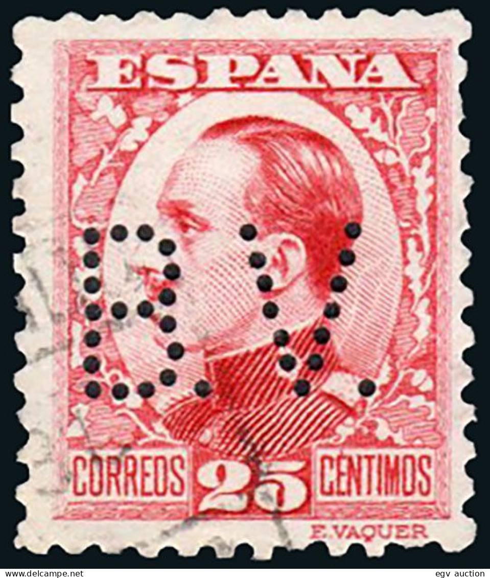 Madrid - Perforado - Edi O 495 - "B.V" (Banco) - Oblitérés