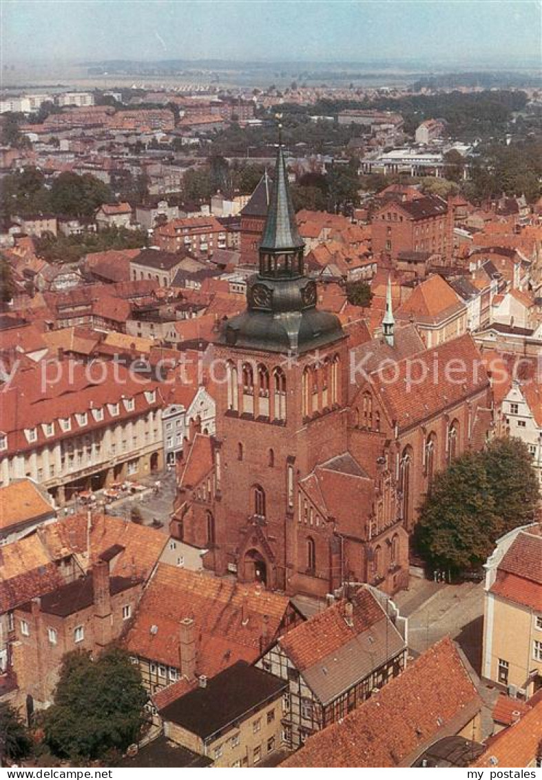 73724568 Guestrow Mecklenburg Vorpommern Stadt Und Pfarrkirche St Marien Flieger - Güstrow