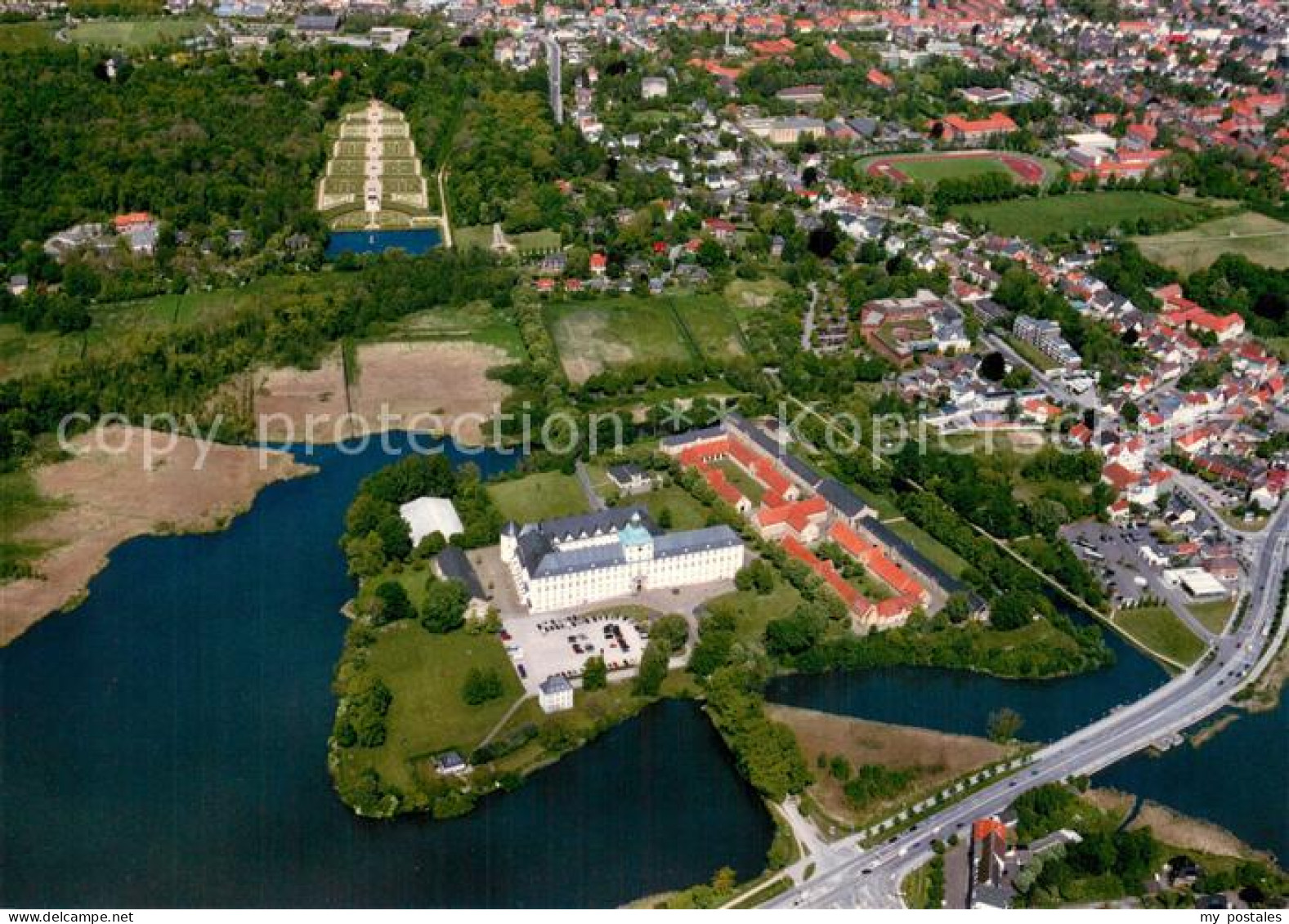 73724563 Schleswig Schlei Schloss Gottorf Und Fuerstengarten Fliegeraufnahme Sch - Sonstige & Ohne Zuordnung