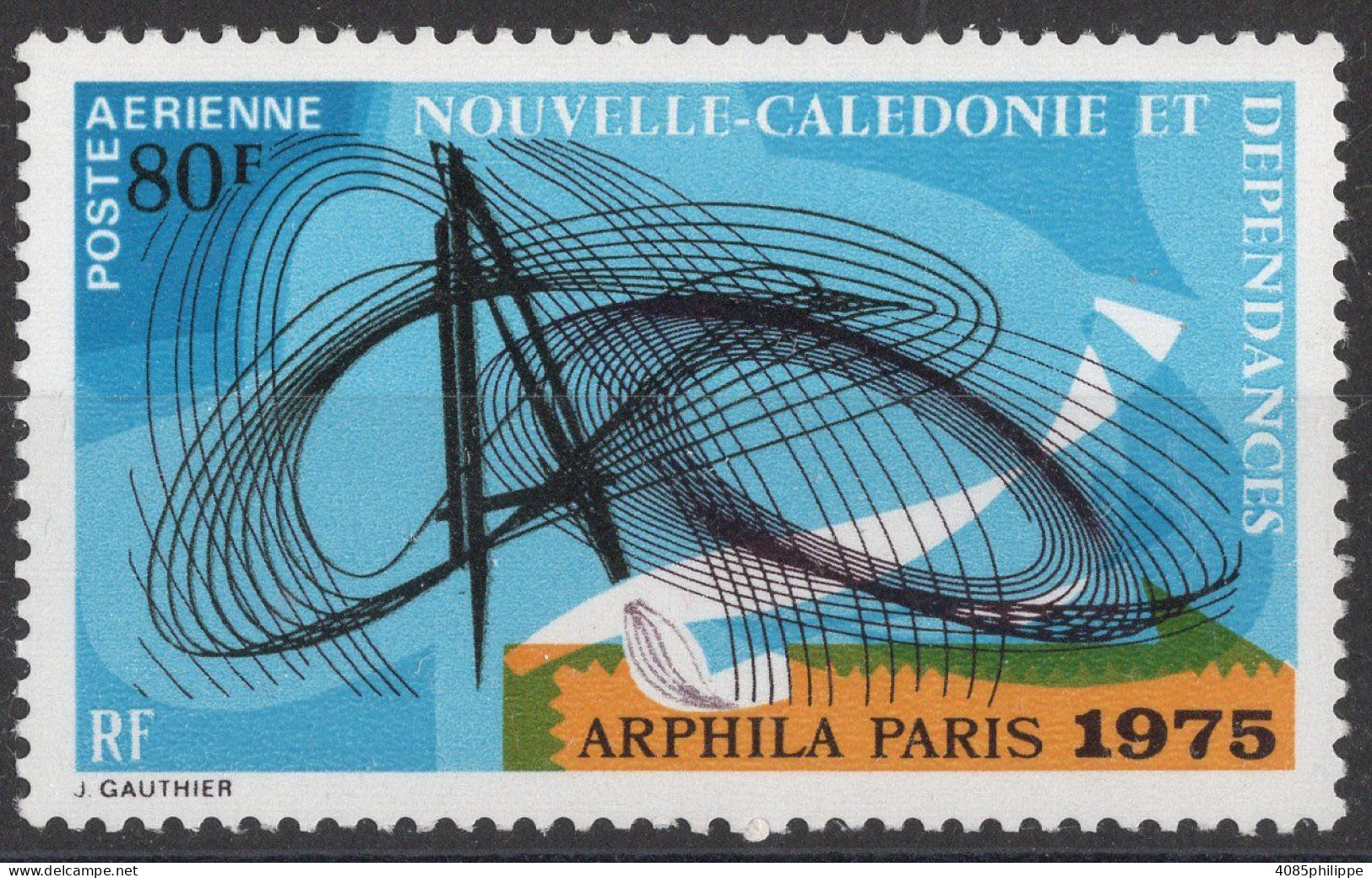 Nvelle CALEDONIE Timbre-Poste Aérienne N°160* Neuf Charnière TB Cote : 5€90 - Nuevos