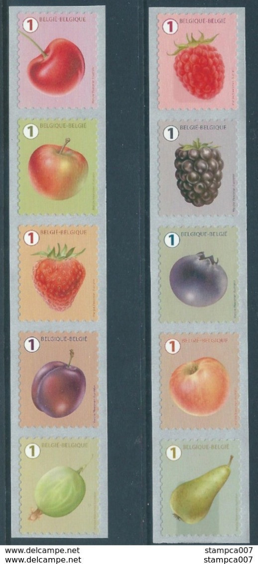 OCB Nr 4800/09 GRANDE Dentelure - GROVE Tanding 2019 Fruit Fruits Rouleau Rol - Unused Stamps