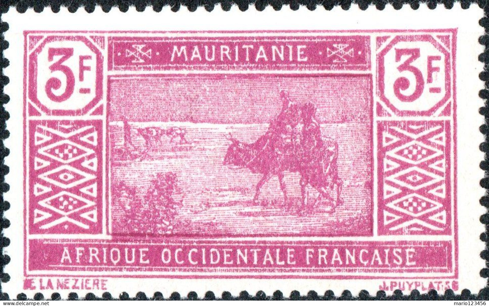MAURITANIA, PAESAGGI, LANDSCAPE, 1930, NUOVI (MNH**) Scott:MR 53, Yt:MR 61 - Unused Stamps