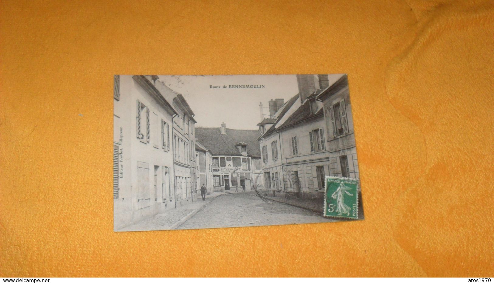 CARTE POSTALE ANCIENNE CIRCULEE DATE ?../ ROUTE DE RENNEMOULIN..VILLEPREUX ?..CACHETS VILLEPREUX + TIMBRE - Villepreux