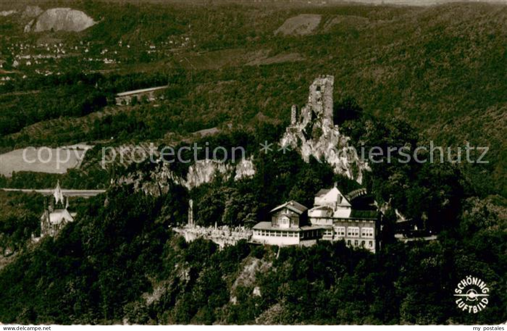 73724524 Koenigswinter Burg Drachenfels Siebengebirge Fliegeraufnahme Koenigswin - Königswinter