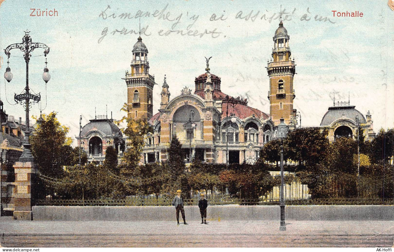 ZÜRICH, Tonhalle, Gelaufen 1907 - Zürich