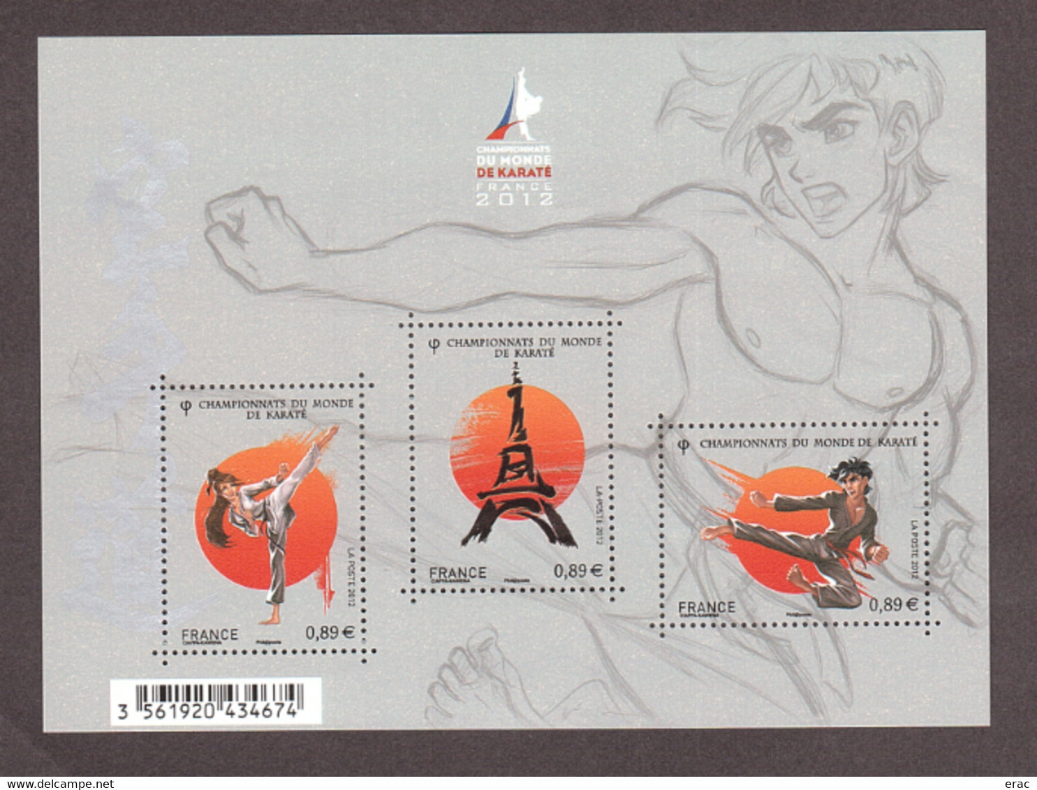 France - 2012 - Feuillet F4680 - Neuf ** - Karaté - Unused Stamps
