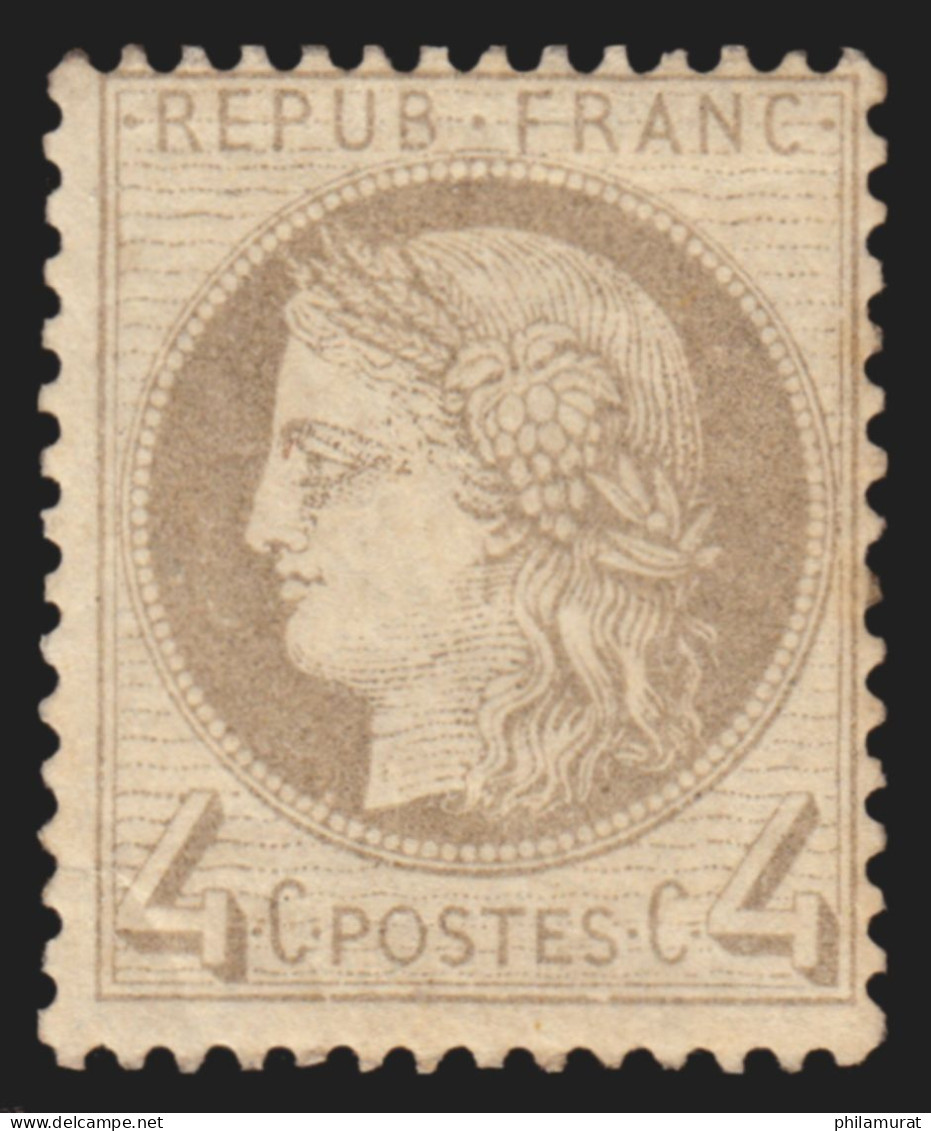 N°52, Cérès 4c Gris, Neuf ** Sans Charnière, Gomme Non-originale - 1871-1875 Cérès