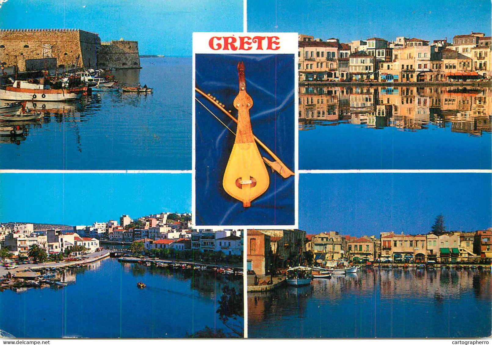 Navigation Sailing Vessels & Boats Themed Postcard Crete Violin Fishing Vessel - Sailing Vessels