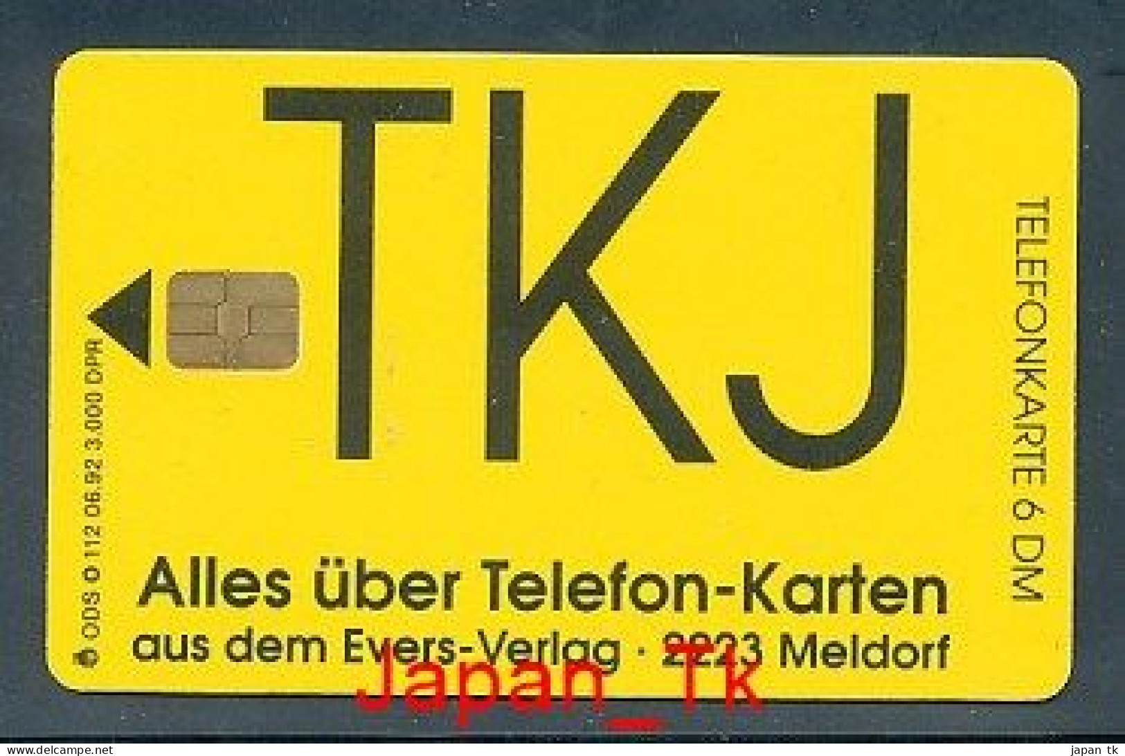 GERMANY O 112 92 TKJ  Aufl 3 000 - Siehe Scan - O-Serie : Serie Clienti Esclusi Dal Servizio Delle Collezioni