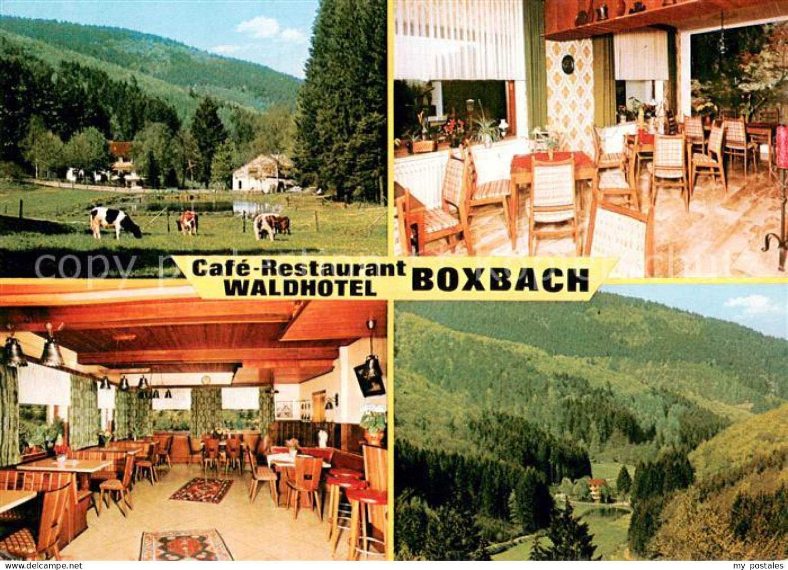 73724431 Boxbach Cafe Restaurant Waldhotel Gastraeume Panorama Boxbach - Sonstige & Ohne Zuordnung