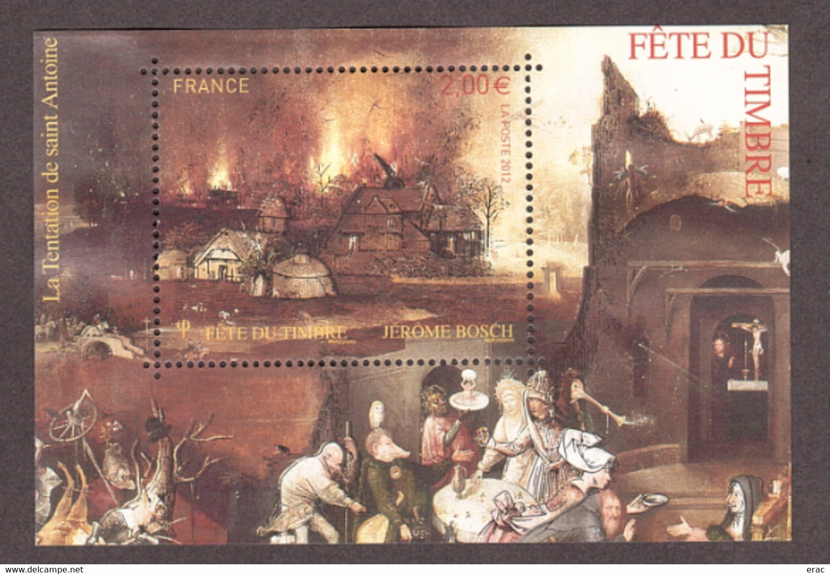 France - 2012 - Feuillet F4689 - Neuf ** - Fête Du Timbre - Jérôme Bosch - Unused Stamps