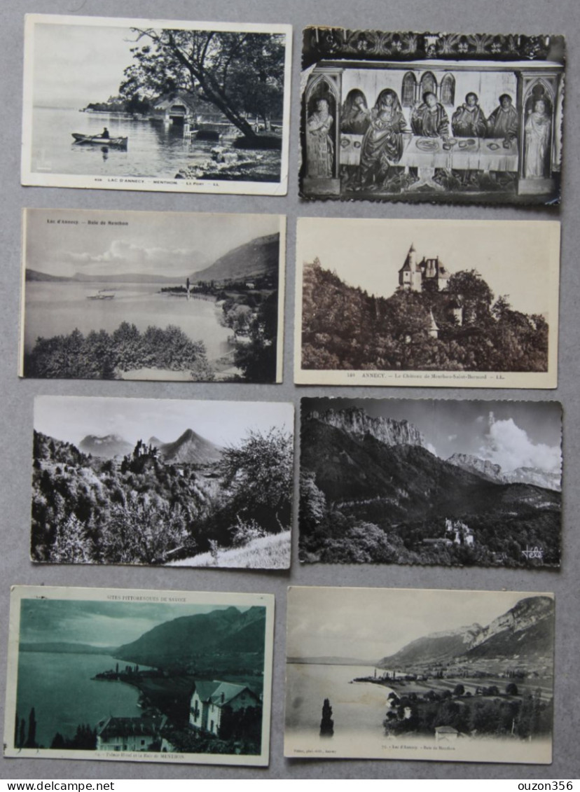 MENTHON, Lac D'Annecy (Haute-Savoie), Lot De 8 CPA Et CPSM - Other & Unclassified