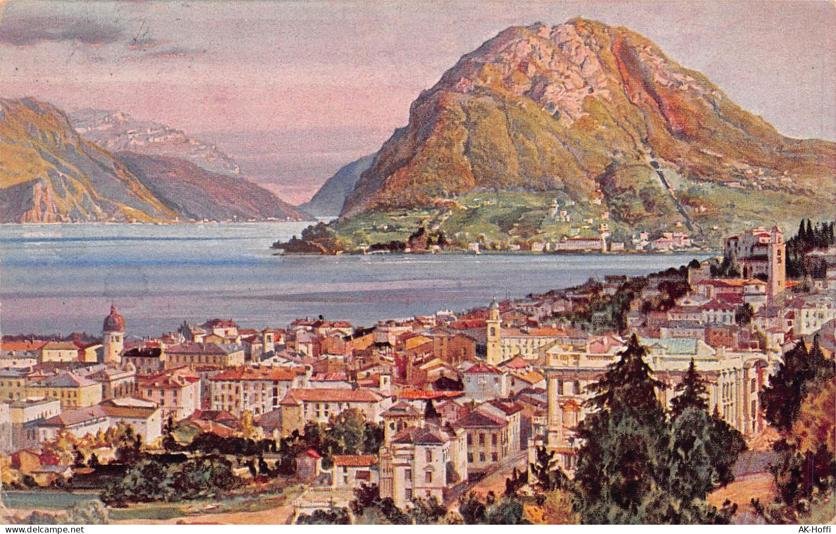 Lugano E Monte San Salvatore, Gelaufen 1925 - Lugano