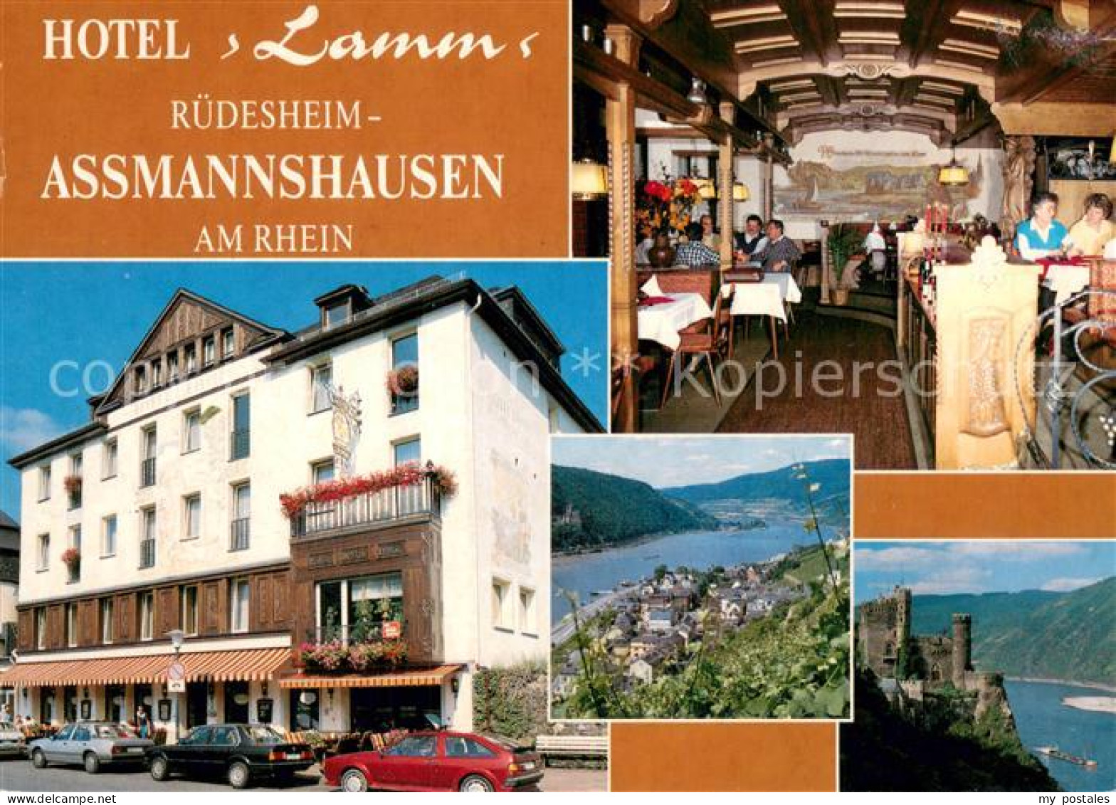 73724410 Assmannshausen Rhein Hotel Lamm Restaurant Cafe Rheinpartie Burg Assman - Ruedesheim A. Rh.