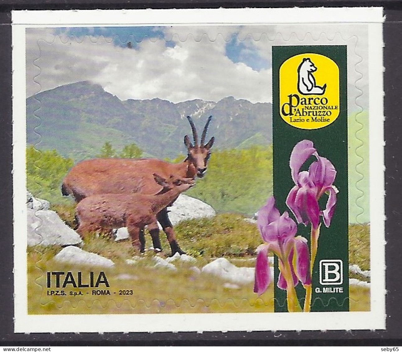 Italia / Italy 2023 - 100th Anniversary National Park, Parco Nazionale D’ Abruzzo, Camoscio, Chamois, Gamse, Fauna - MNH - 2021-...: Nieuw/plakker