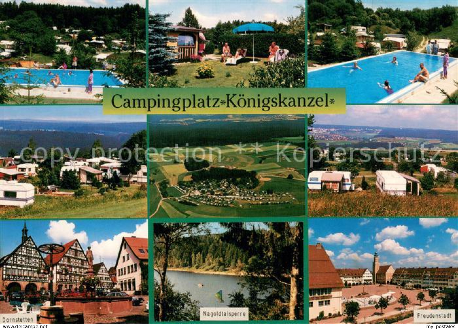 73724395 Hallwangen Campingplatz Koenigskanzel Schwimmbad Panorama Dornstetten N - Other & Unclassified