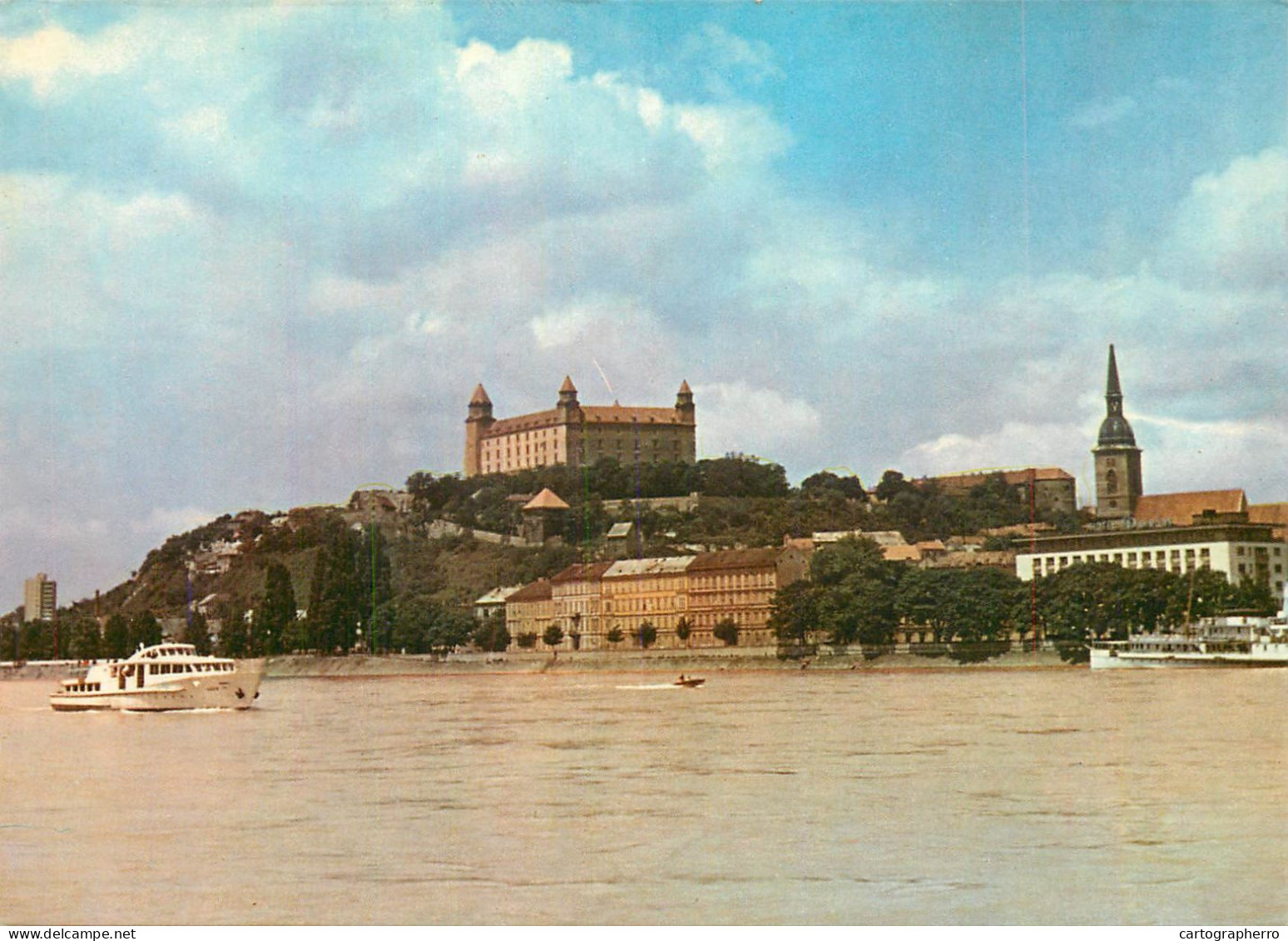 Navigation Sailing Vessels & Boats Themed Postcard Bratislava Castle - Sailing Vessels