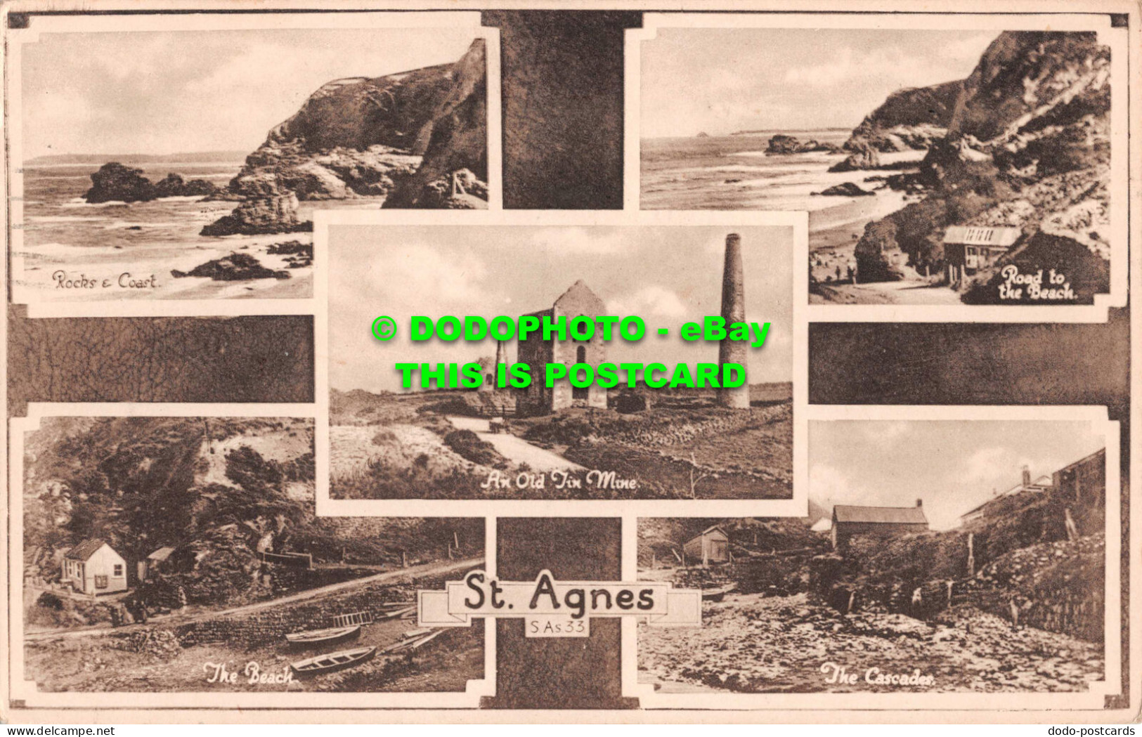 R550014 St. Agnes. Tuck. 1939. Multi View - World