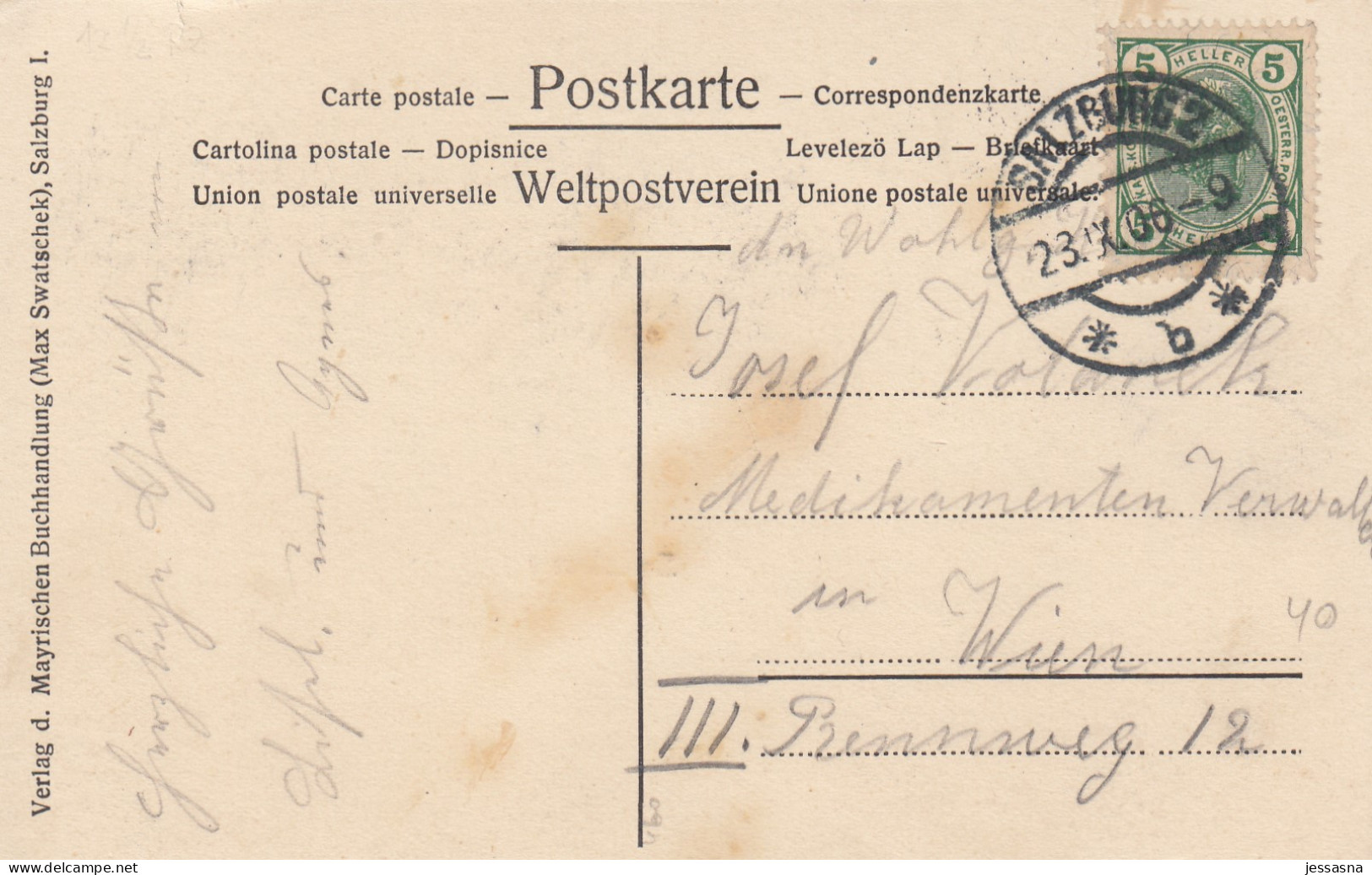 AK - SALZBURG - St. Peter - Ein Heller Und Ein Batzen, Die Waren Beide Mein 1906 - Other & Unclassified