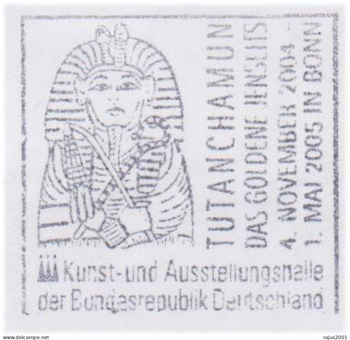 Tutankhamun Tutankhamen & Tutankhamon, Pharaoh Of Egypt, Egyptian, Egyptology Special Postmark Postal Stationary Cover - Egittologia