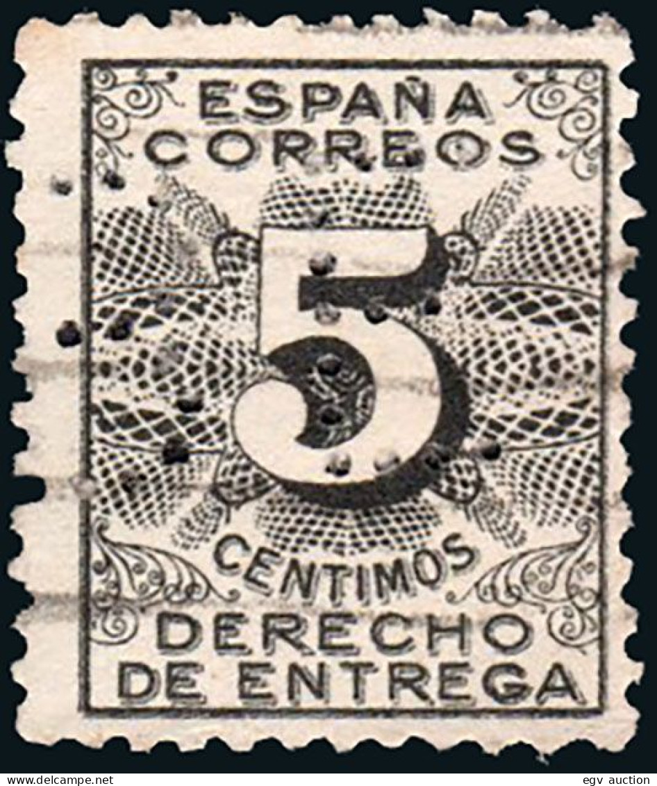 Madrid - Perforado - Edi O 592 - "BE" Grande (Banco) - Used Stamps
