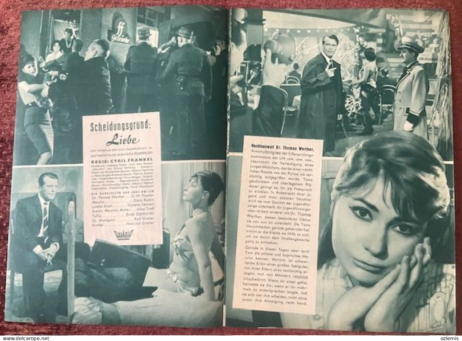 SCHEIDUNGSGRUND LIEBE ,ILLUSTRIERTE ,FILM - KUHNE ,CINEMA,MOVIE ,MAGAZINE - Kino & Fernsehen