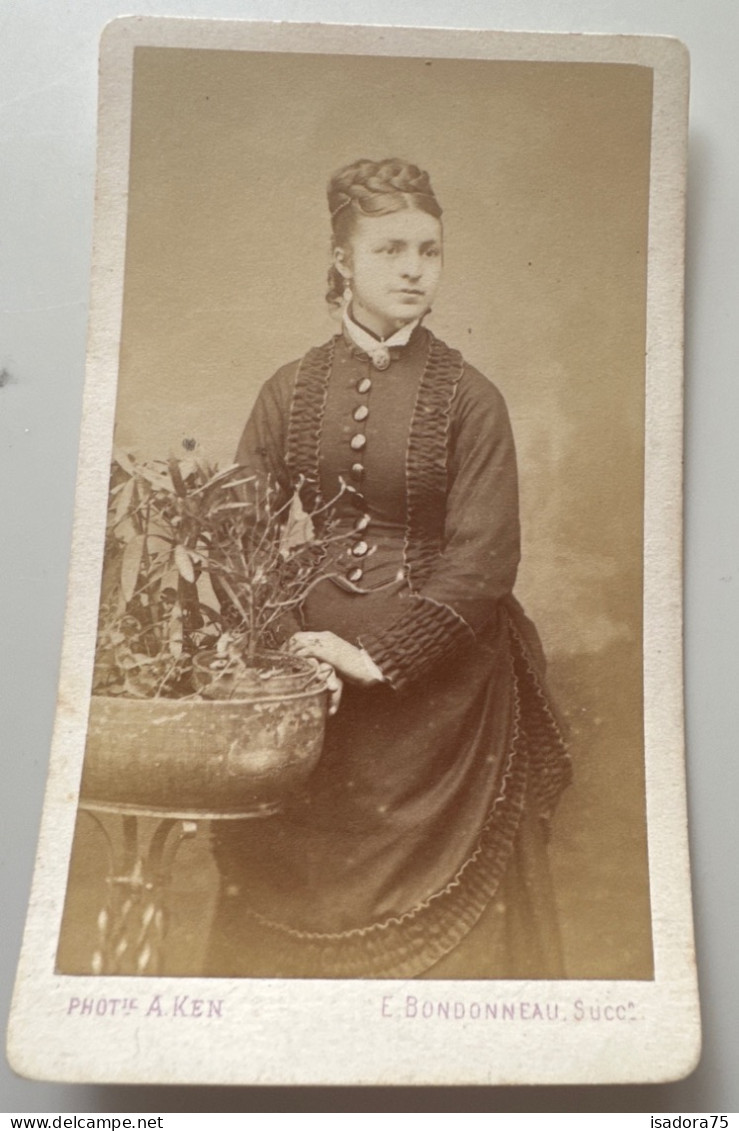 Portrait De Femme CDV ÉMILE BONDONNEAU - Antiche (ante 1900)