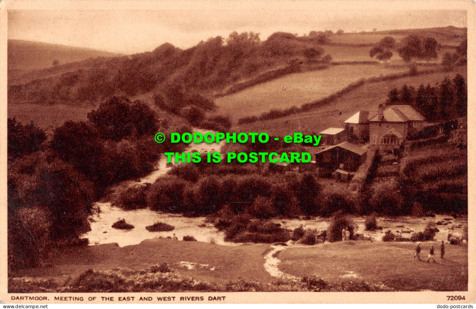 R550052 Dartmoor. Meeting Of East And West Rivers Dart. 72094. Photochrom - World