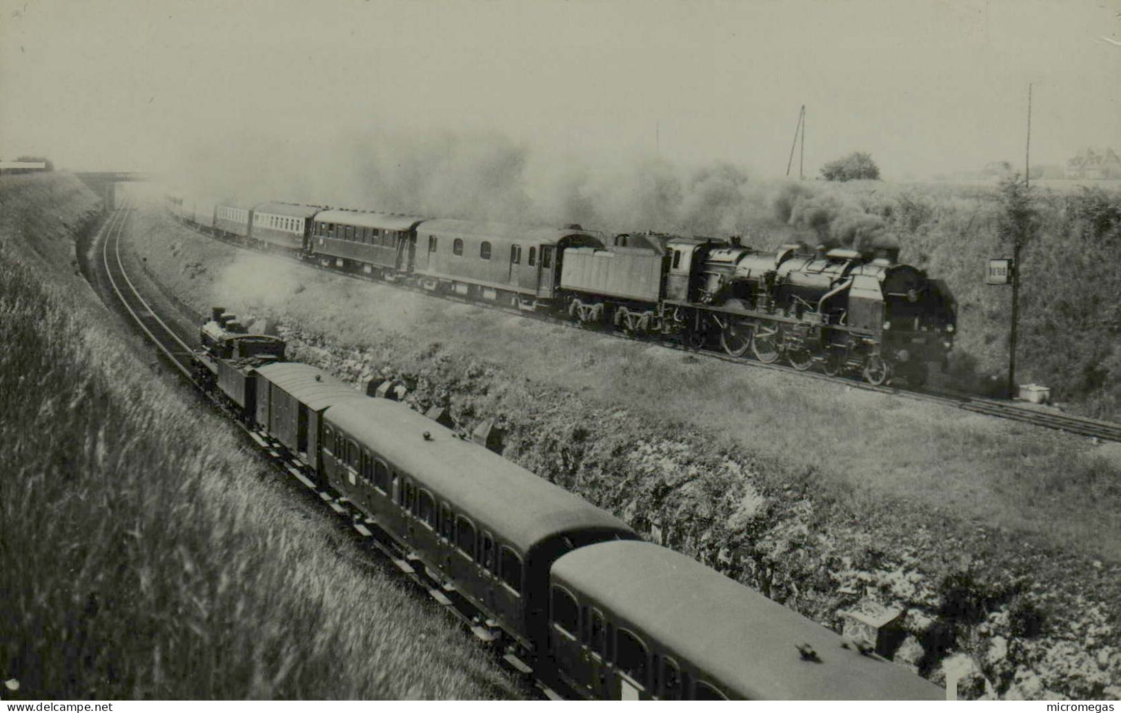 Etoile Du Nord 1950 - Bifurcation De La Chapelle En Serval, Près De Survilliers - Cliché J. Renaud - Treni