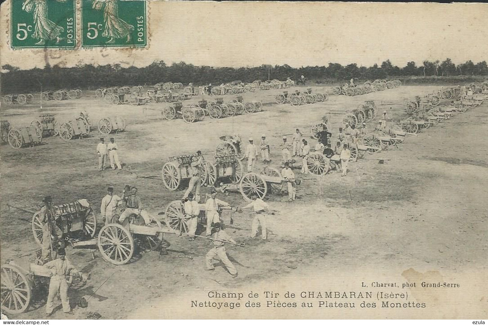 CHAMBARAN Champs De Tir - Nettoyage Des Pièces Au Plateau Des Monettes - Roybon