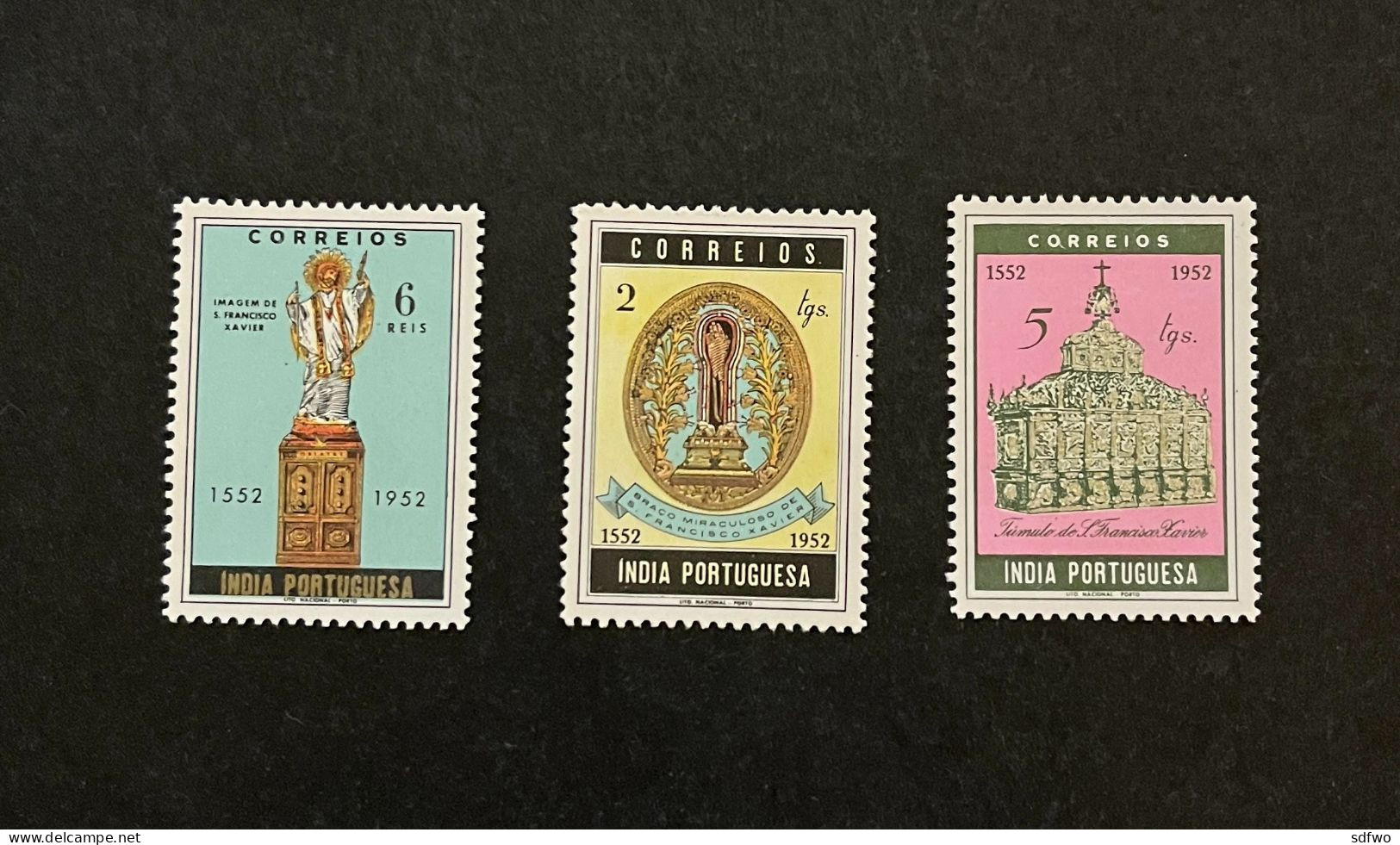 (G) Portuguese India - 1952 St. Francisco Xavier Complete Set - MNH - Portugees-Indië