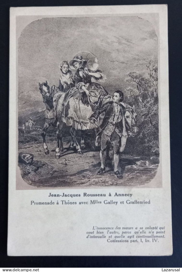 #15   Jean Jacques Rousseau à Annecy - Promenade à Thones Avec Mlles Galley Et Graffenried - Other & Unclassified
