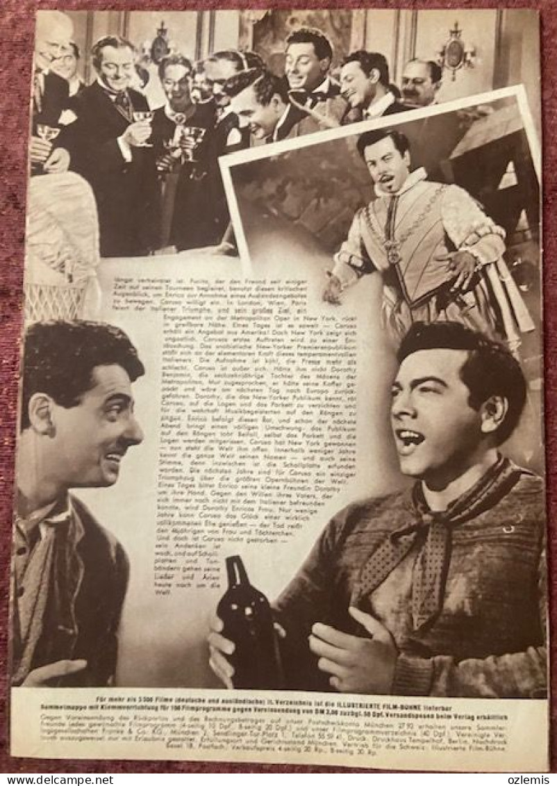 DER GROSSE CARUSO ,ILLUSTRIERTE ,FILM - KUHNE ,CINEMA,MOVIE ,MAGAZINE - Cinema & Televisione