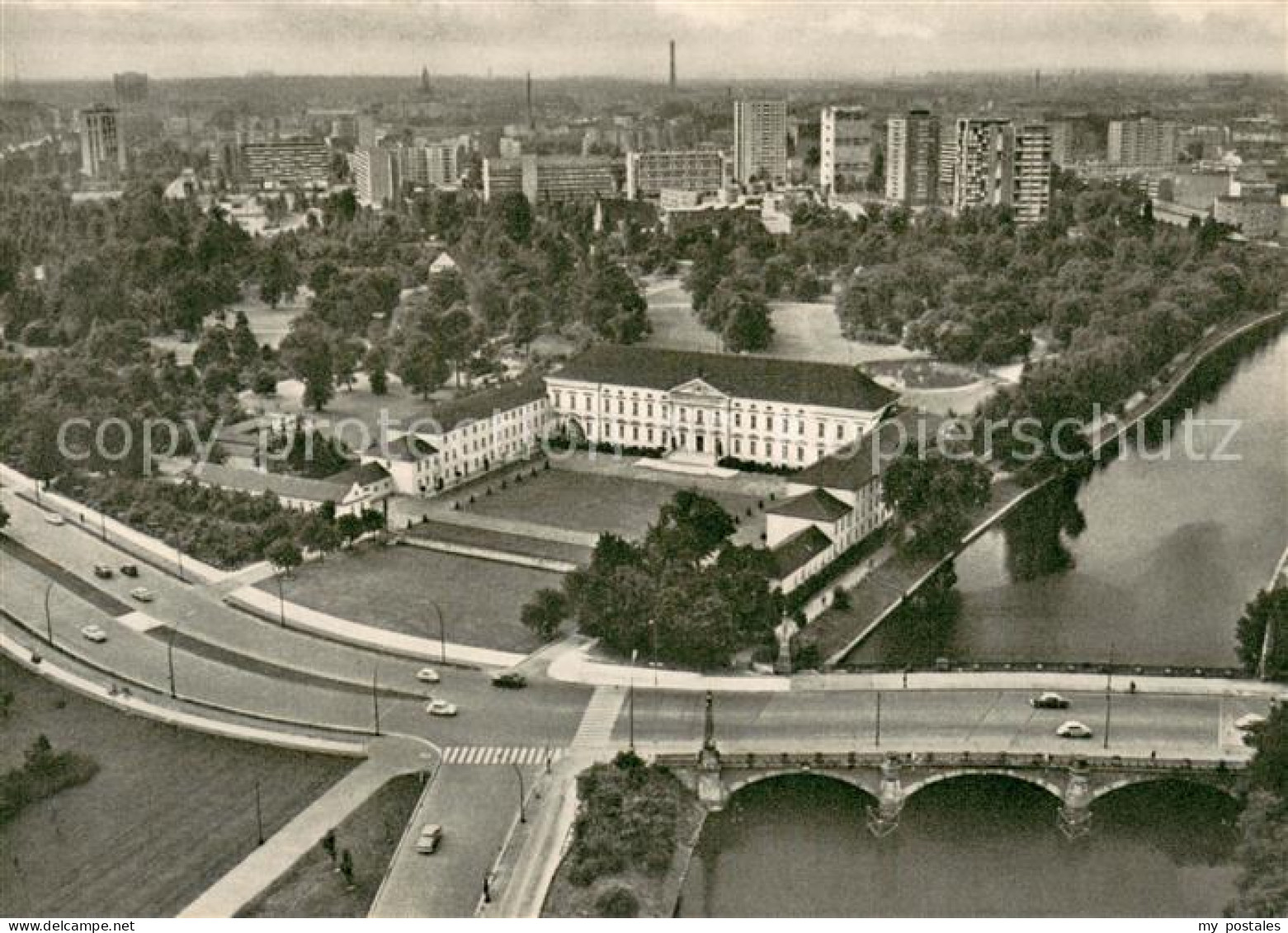 73724299 Berlin Fliegeraufnahme Schloss Bellevue Hansaviertel Berlin - Otros & Sin Clasificación