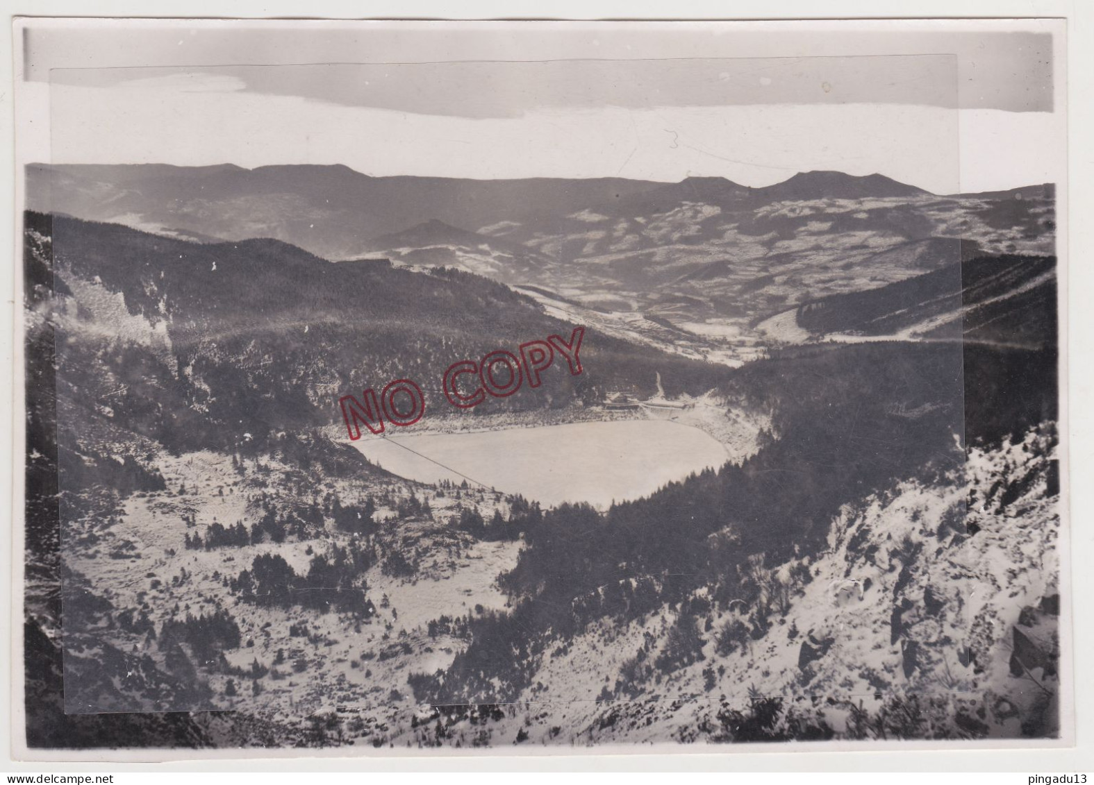 Fixe Vosges Lac Noir Photo Beau Format Felix Luib Strassburg Datée 17 Novembre 1941 - Europe