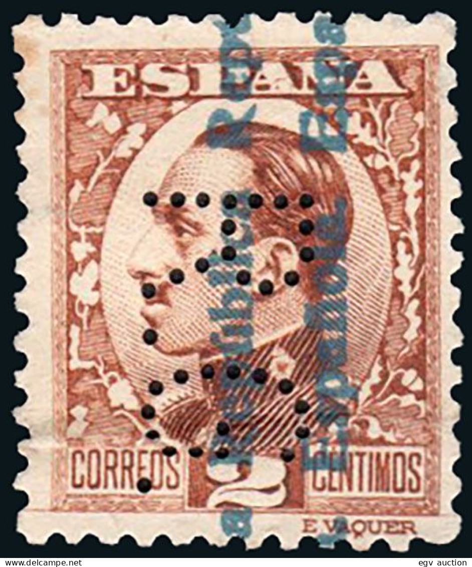 Madrid - Perforado - Edi O 593 - "R.G." (Richard Gans) - Used Stamps