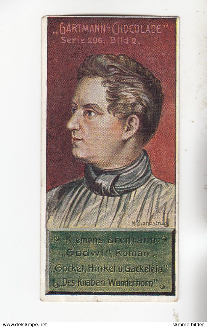 Gartmann  Deutsche Romantiker Klemens Brentano    Serie 296 #2 Von 1909 - Sonstige & Ohne Zuordnung