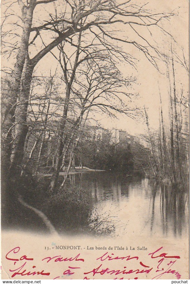 QU 1- (24) MONPONT - LES BORDS DE L' ISLE A LA SALLE - 2 SCANS - Autres & Non Classés