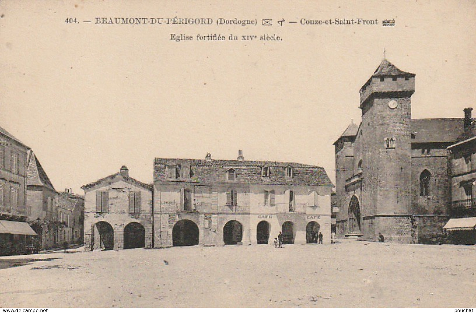 QU 1- (24) BEAUMONT DU PERIGORD - COUZE ET SAINT FRONT- EGLISE FORTIFIEE - 2 SCANS - Autres & Non Classés