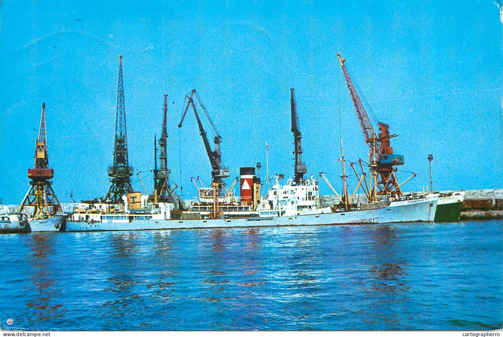 Navigation Sailing Vessels & Boats Themed Postcard Romania Constanta Harbour - Zeilboten