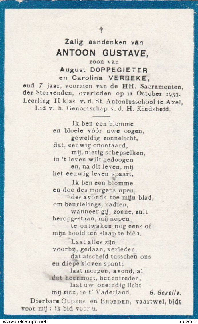 Prentje Dopgieter-axel -zeeland-zie Scan - Devotion Images