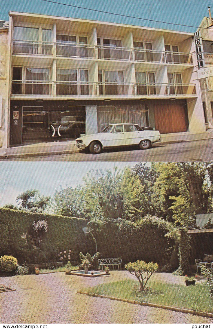 QU 2-(24) HOTEL DE FRANCE - BERGERAC - MULTIVUES : LA FACADE , LE JARDIN - CARTE COULEURS - 2 SCANS - Bergerac