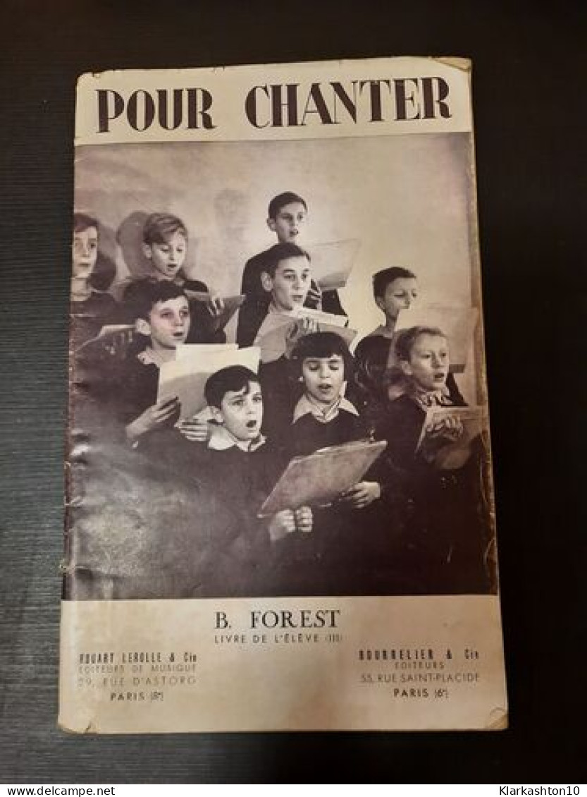 Pour Chanter : L'Enseignement Du Chant à L'école Primaire" - Andere & Zonder Classificatie