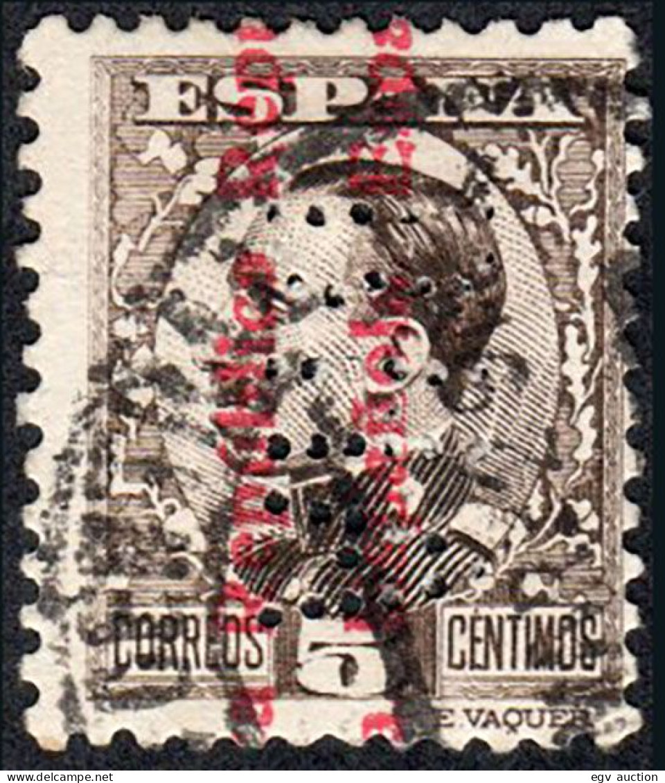 Madrid - Perforado - Edi O 594 - "BHA" Grande (Banco) - Used Stamps