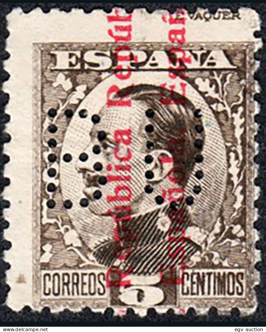 Madrid - Perforado - Edi O 594 - "BU" (Banco) - Oblitérés