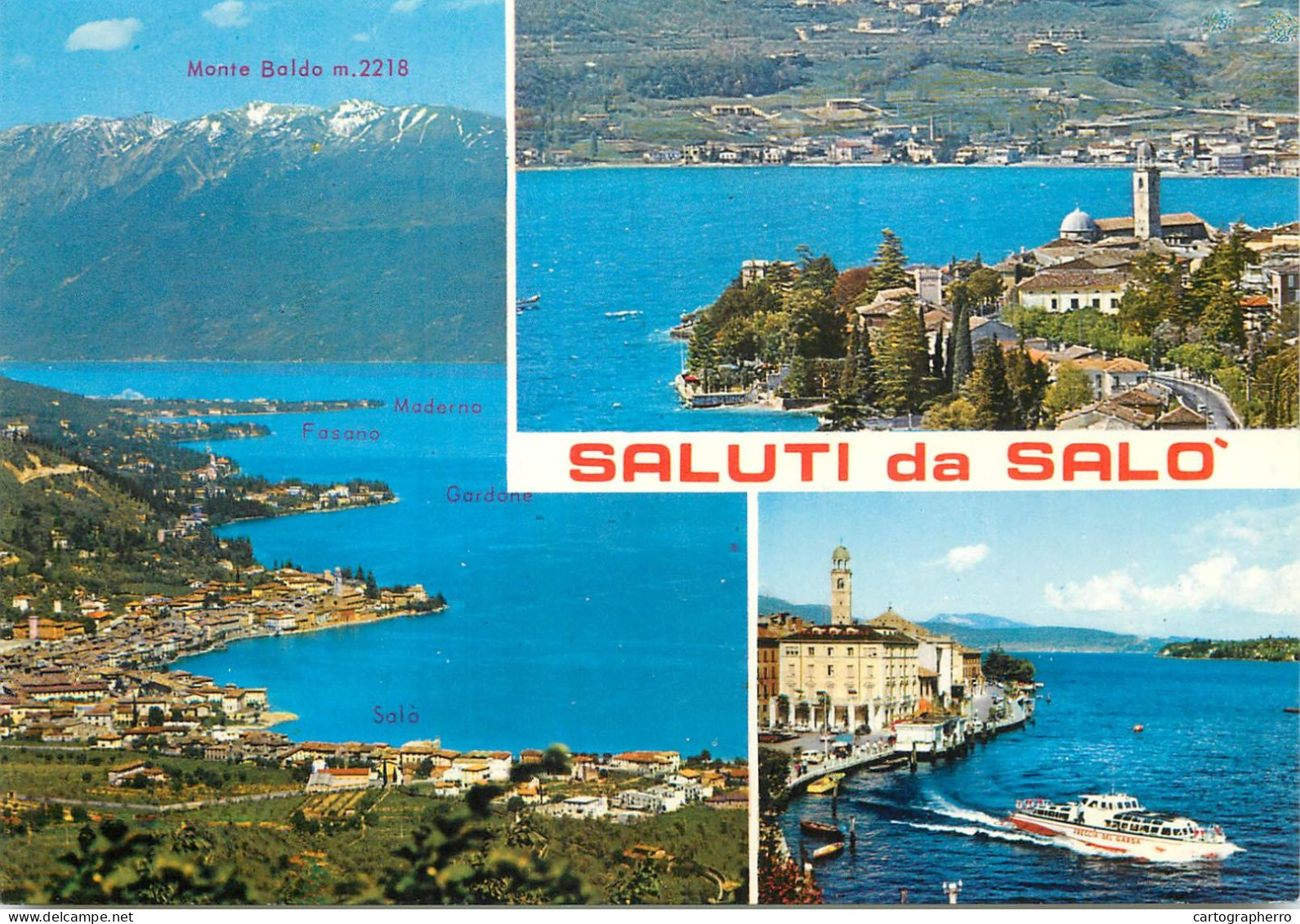 Navigation Sailing Vessels & Boats Themed Postcard Saluti Da Salo - Zeilboten