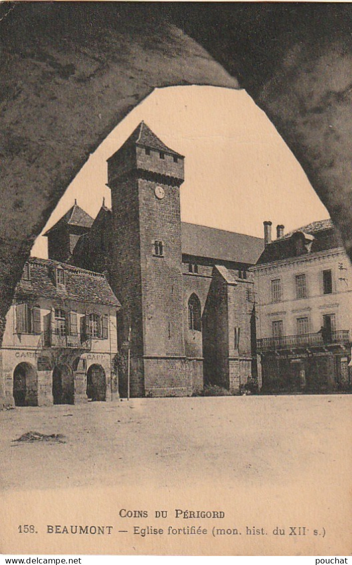 QU 3-(24) COINS DU PERIGORD - BEAUMONT - EGLISE FORTIFIEE  - 2 SCANS - Autres & Non Classés